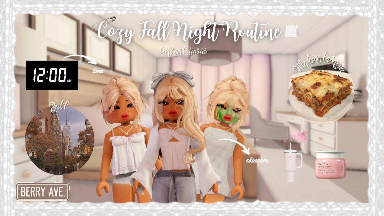 Cozy fall nights alone 🍂🕯️| self-care, tea & comfy vibes | Roblox rp