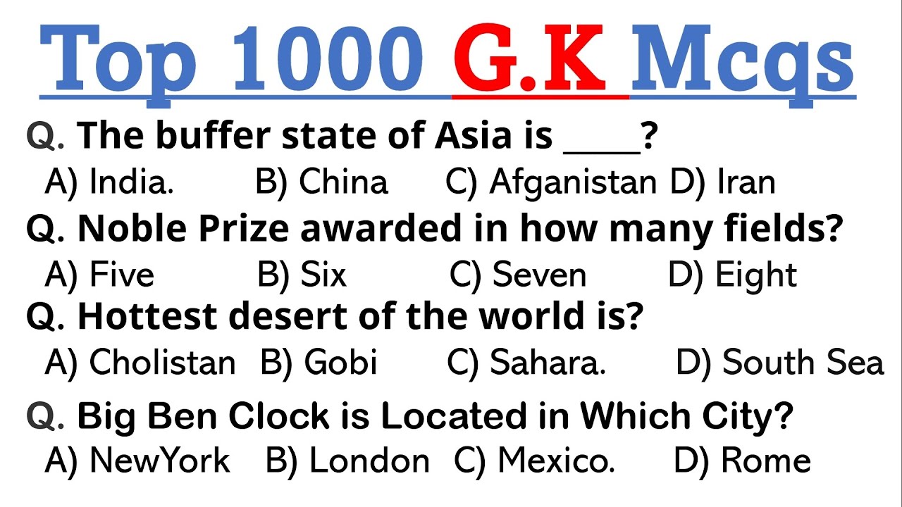 Top Important 1000 General Knowledge gk Mcqs | top gk Mcqs ppsc fpsc nts pts etea issb paf police