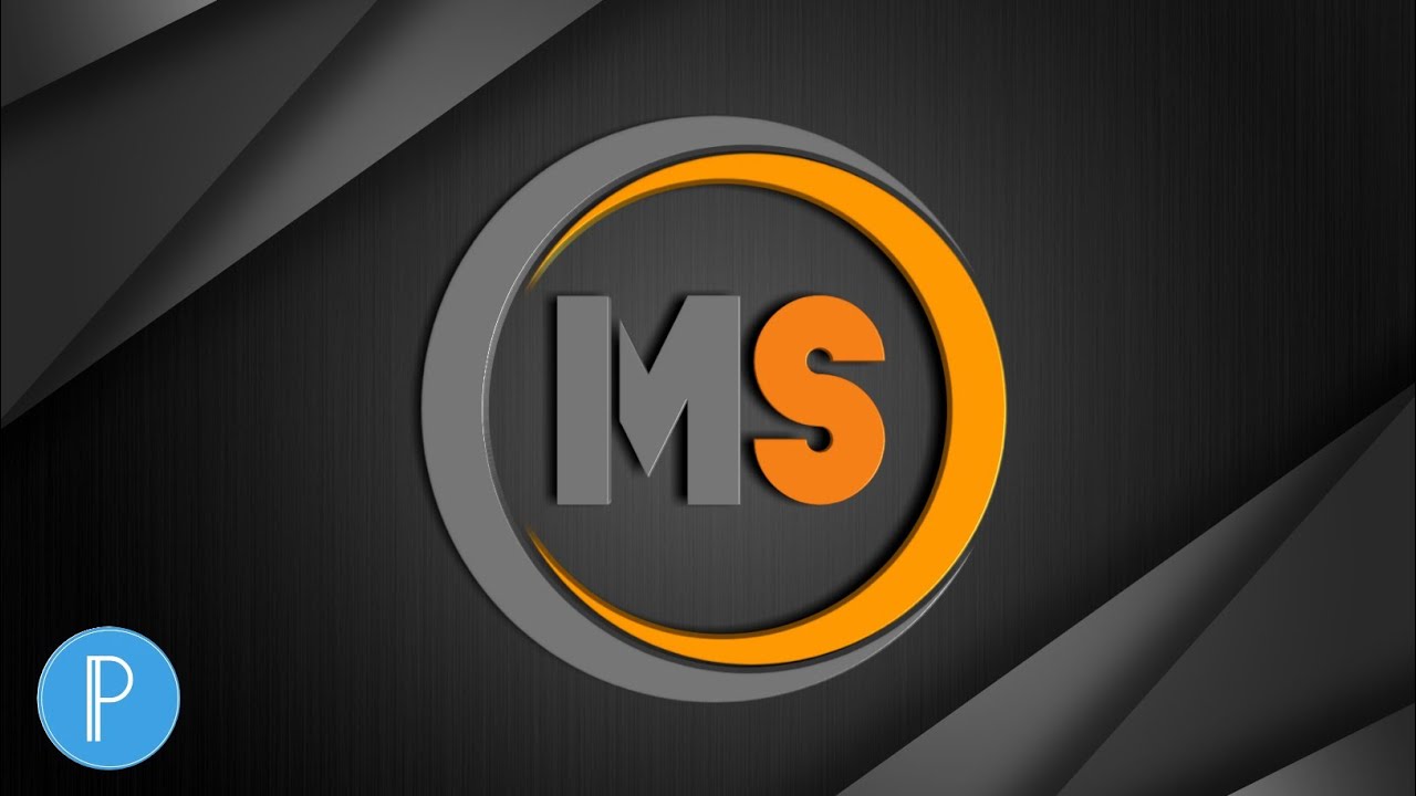 MS logo Design in Pixellab | How to Make Logo in Pixellab
