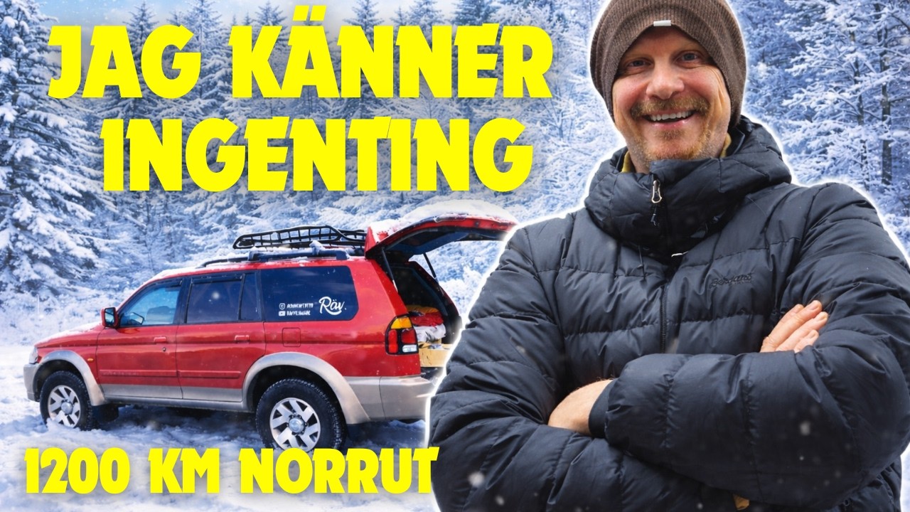 Del 5  - Minimal packning och märklig tomhet - 1200 km norrut