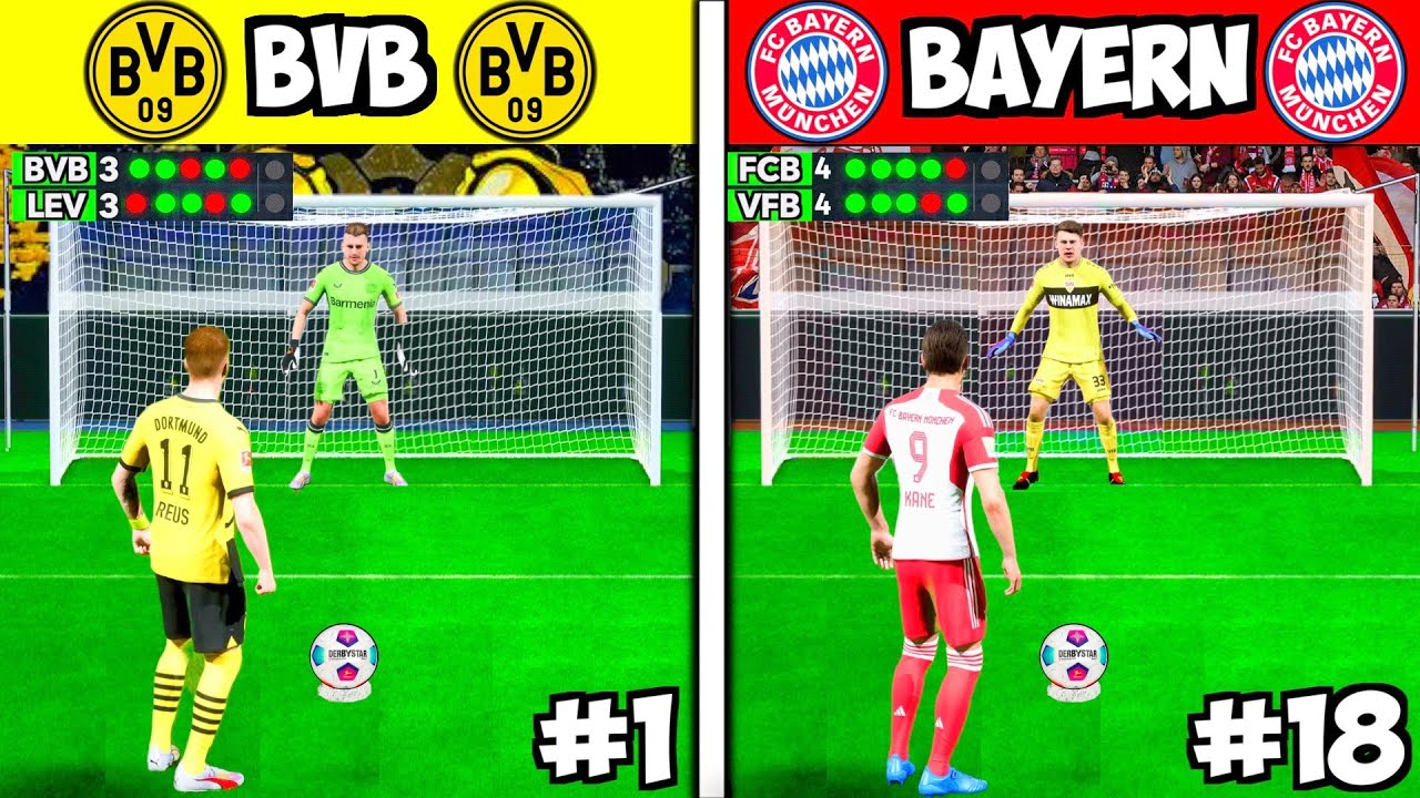 Ich habe 1 ELFMETERSCHIE&szlig;EN mit JEDEM BUNDESLIGA TEAM gewonnen! 👀🏆