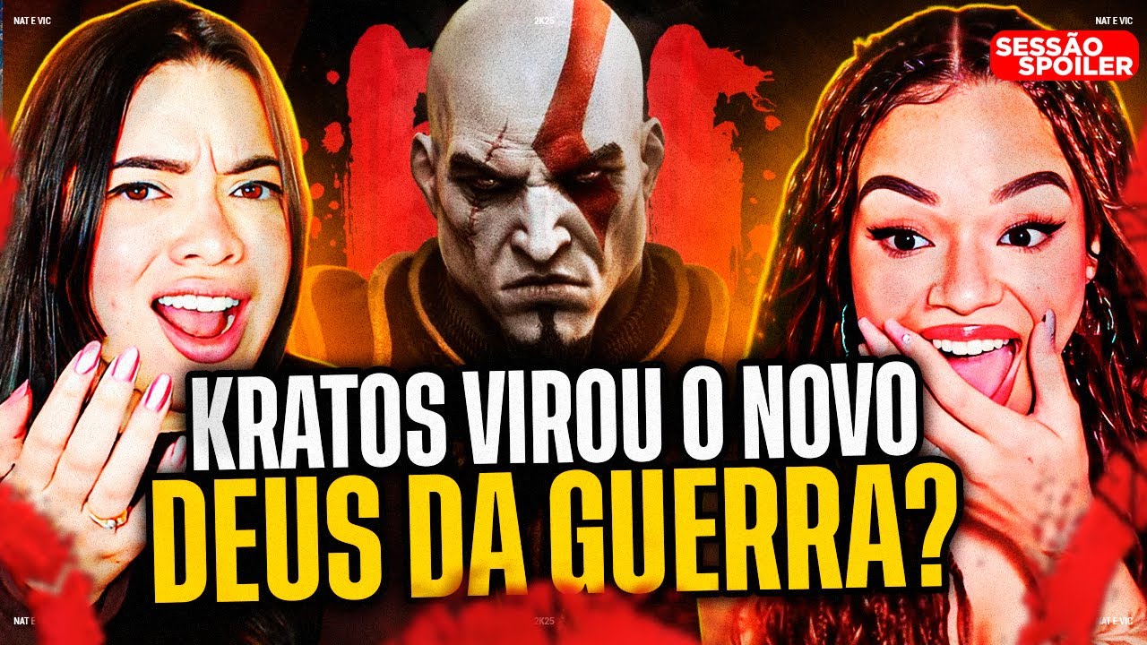 CONHECENDO a HISTÓRIA de GOD OF WAR 1 - Sessão Spoiler | SIDÃO DO GAME | Nat e Vic MV [REACT]