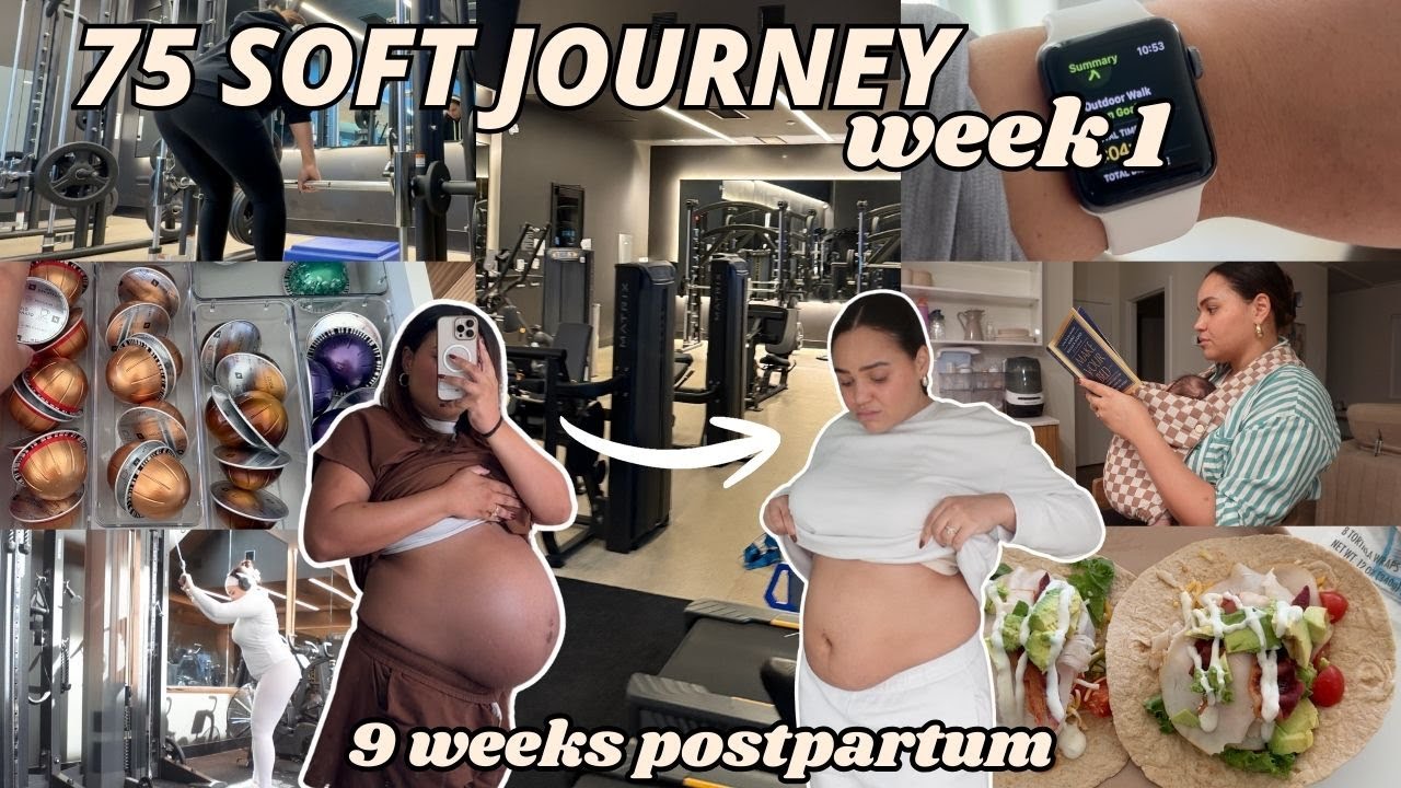 75 SOFT CHALLENGE *неделя 1* 🍳👟 // Начало челленджа, ежедневные тренировки, что я ем + 9 недель п...