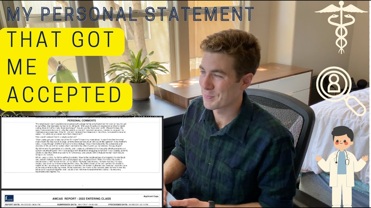My (Accepted) Personal Statement for Med School Examples