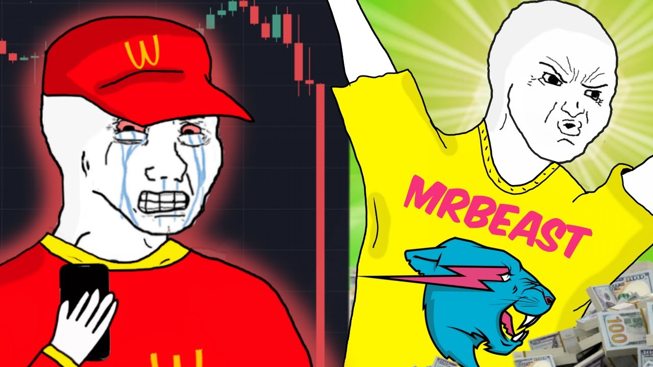 WOJAK GOES FROM CRYPTO WAGE SLAVE TO MRBEAST CASH WINNER