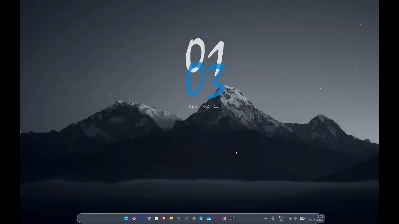 A simple and efficient windows desktop