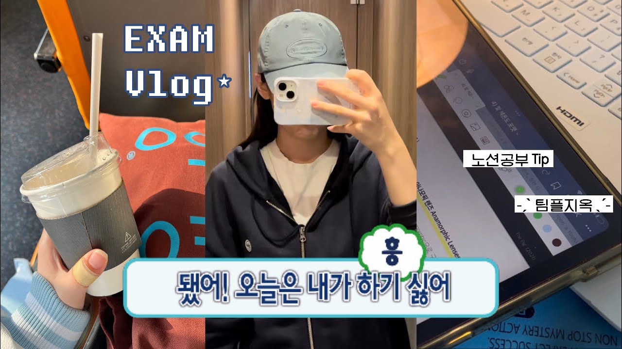 4팀플 5과제와 함께한 시험기간 브이로그😵‍💫| 미국대학교랑 팀플한 썰, 대학교 노션 공부법, 감기와 밤샘공부, Exam vlog