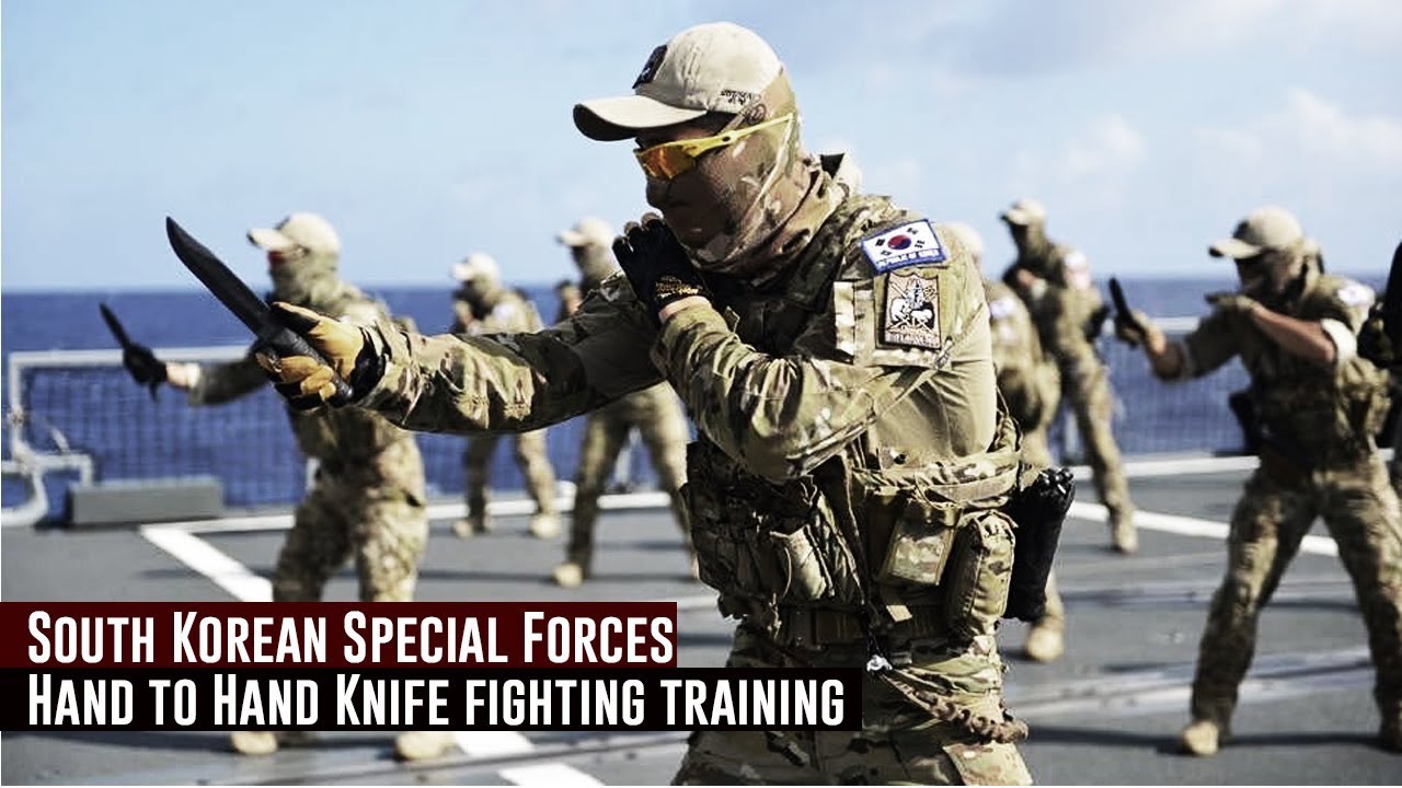 South Korean Special Forces / Hand to Hand Knife fighting training