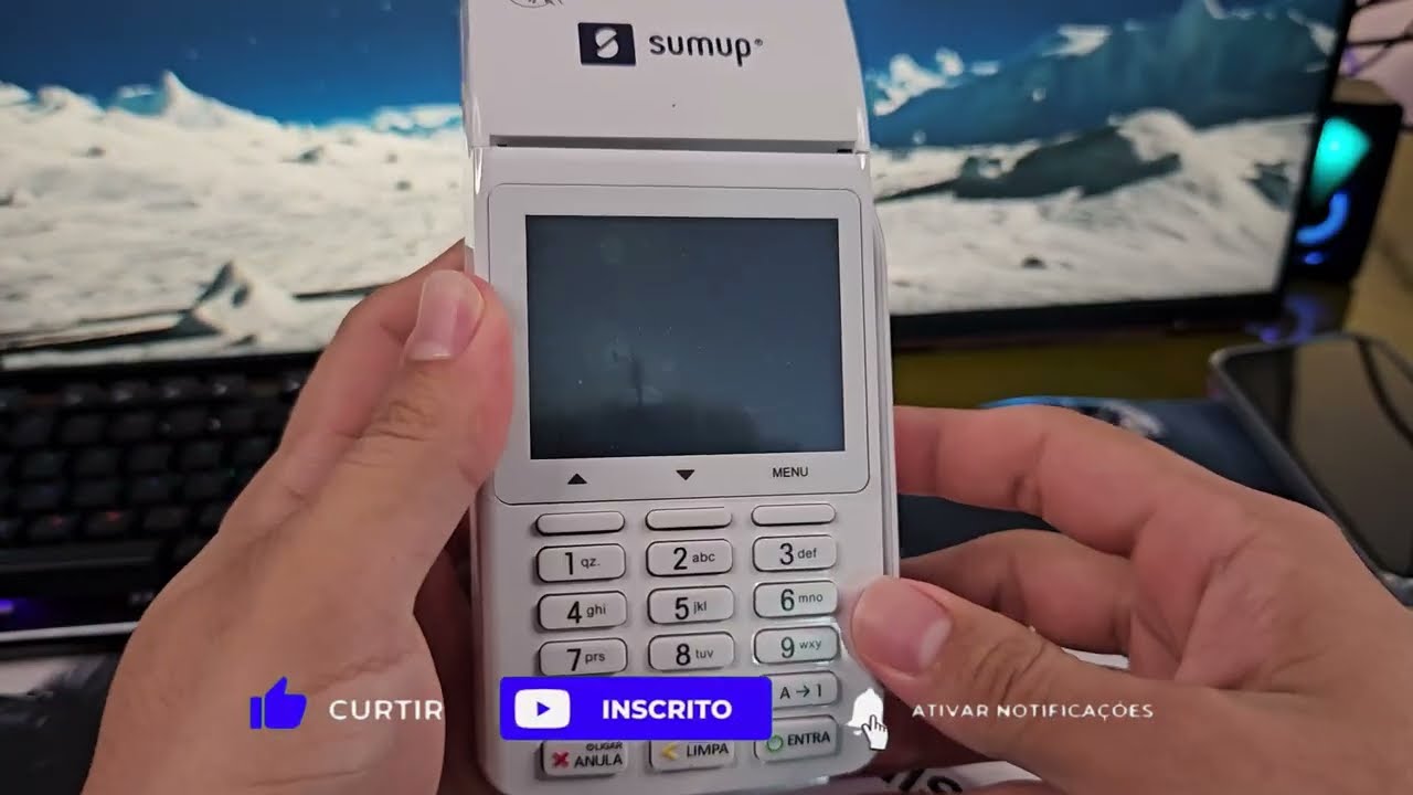 Máquina SUMUP TOTAL unboxing Taxa Baixa 2024