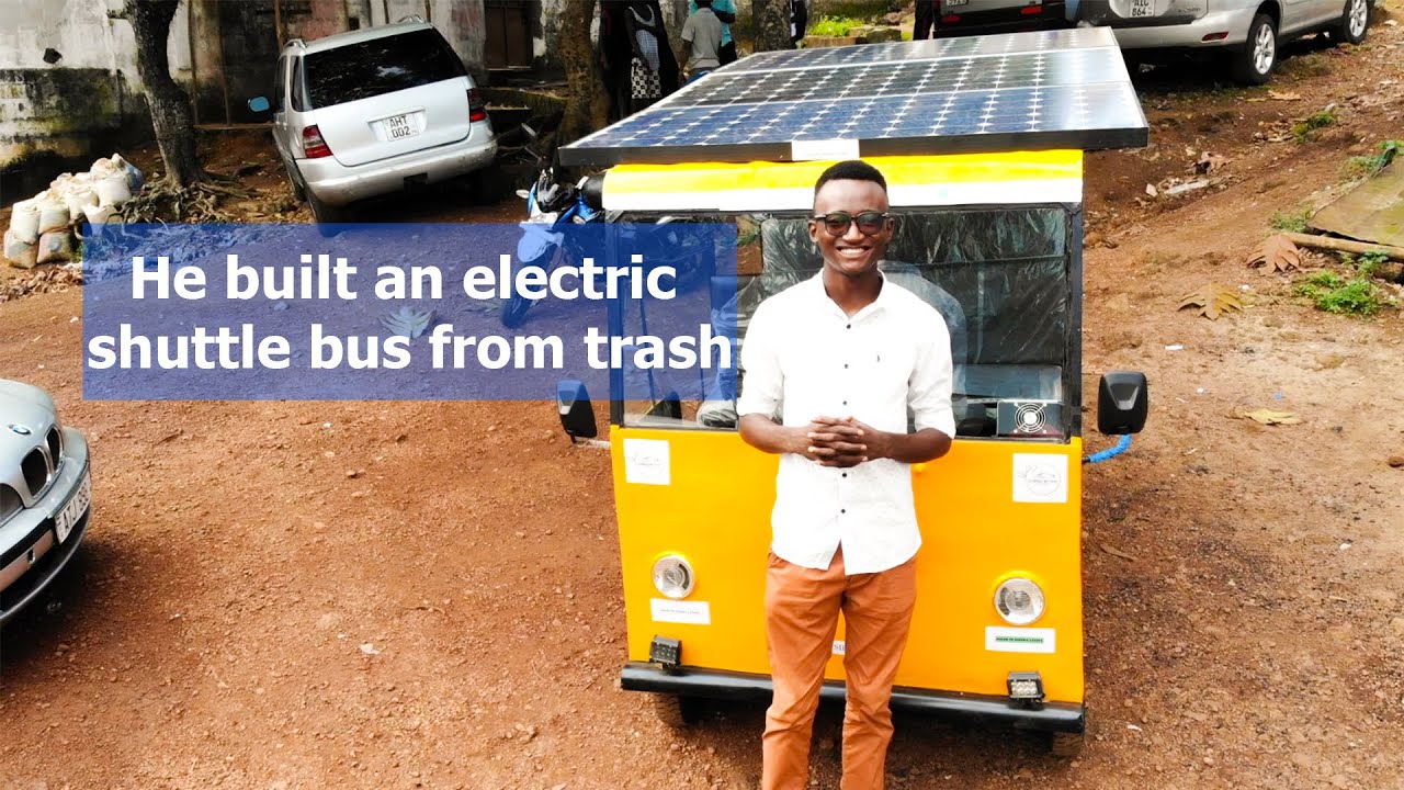 21yr old Sierra Leonean builds 1st ever electric shuttle bus for disabled