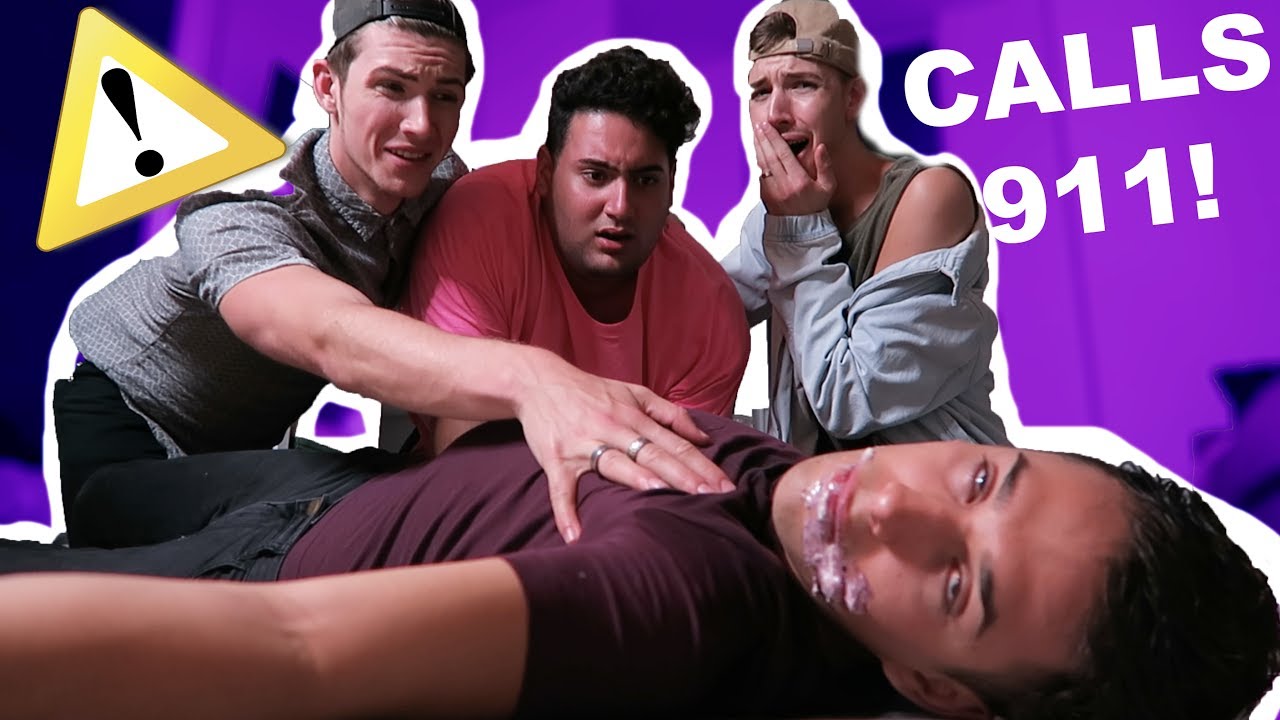 EXTREME FAINTING PRANK ON BOYFRIEND - DIALS 911 *gone wrong*