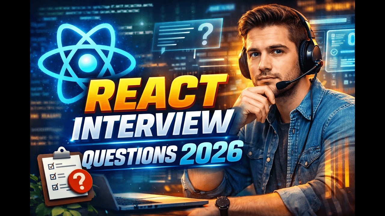 React Interview Questions 2026 | Most Asked React Q&A for Freshers & Experienced