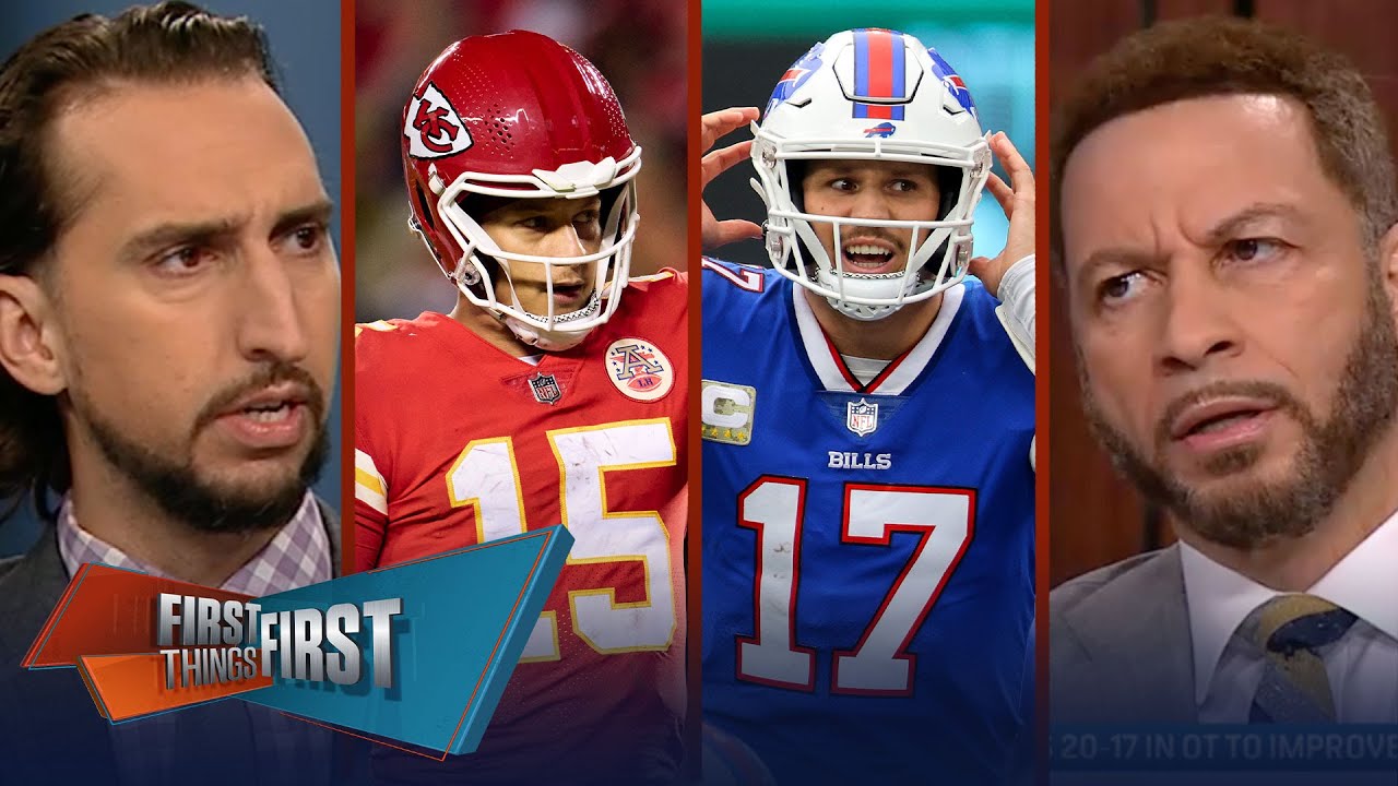Patrick Mahomes, Chiefs def. Titans in OT; Josh Allen, Bills lose to Jets | NFL | FIRST THINGS FIRST