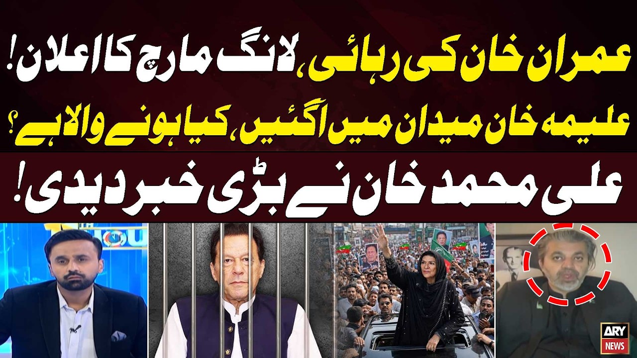 Imran Khan's Release Coming? | Aleema Khan's Big Announcement | Ali Muhammad Khan Reveals