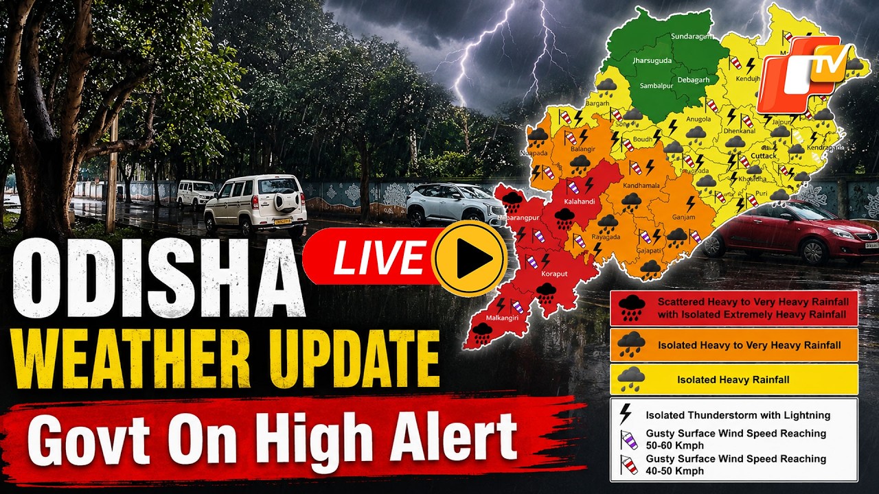 🔴 LIVE | Odisha&ndash;Andhra PradeshAlert:Deep Depression Likely To Cross Coast Near Kalingapatnam Tonight