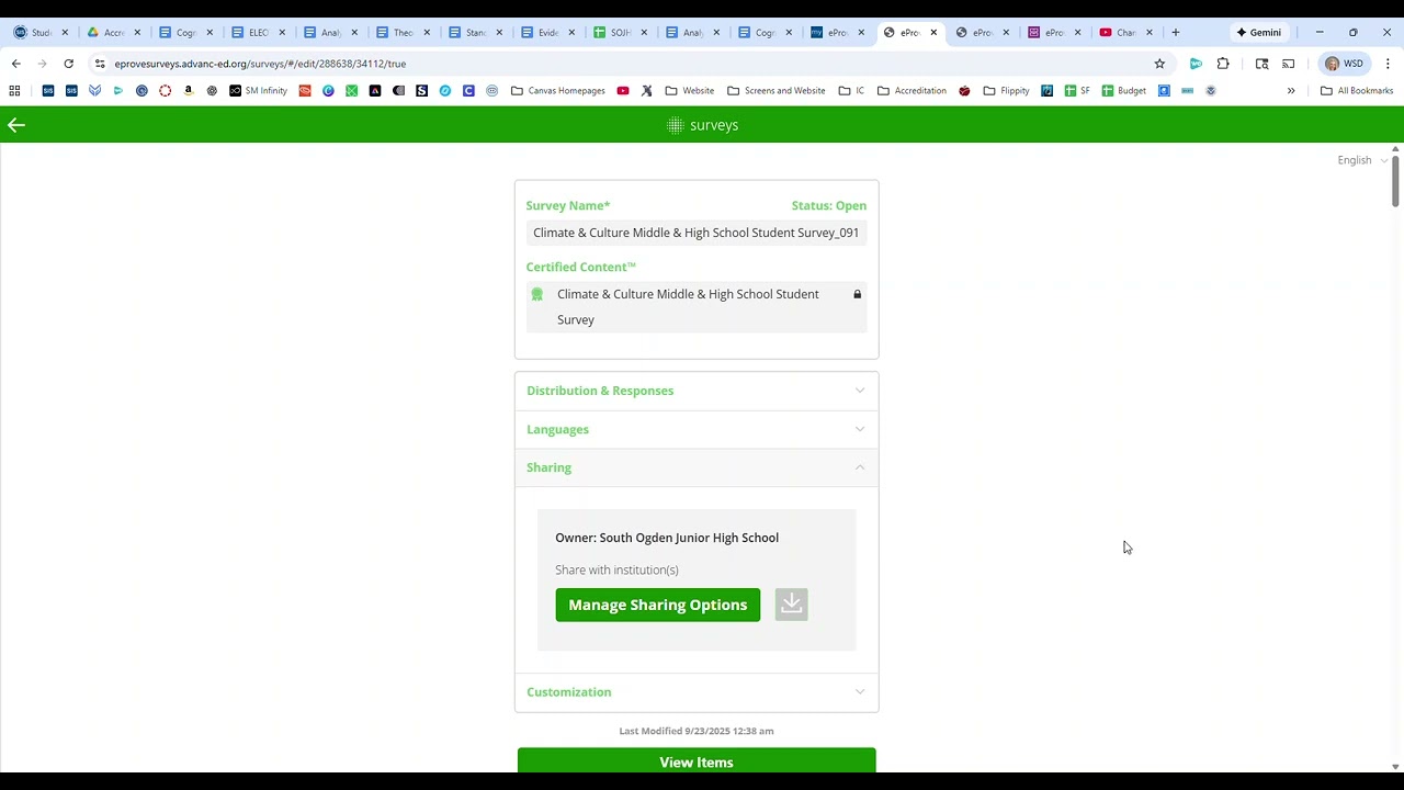 Cognia: Surveys