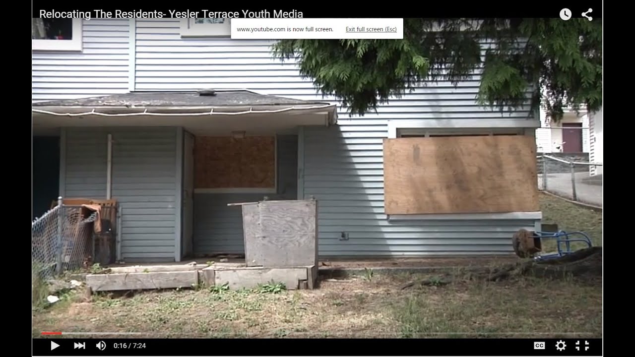 Relocating The Residents- Yesler Terrace Youth Media