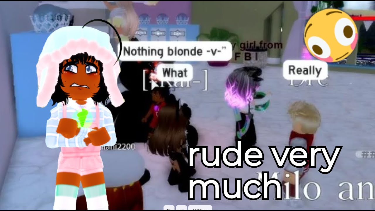 rude cringe girl please stop bullying in royale high and acting like its cool.