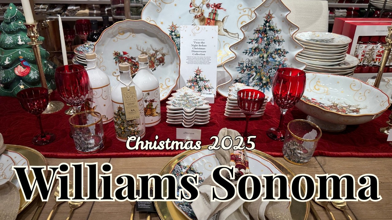 Рождество в Williams Sonoma 2025 | Вдохновение для праздничного декора кухни и дома