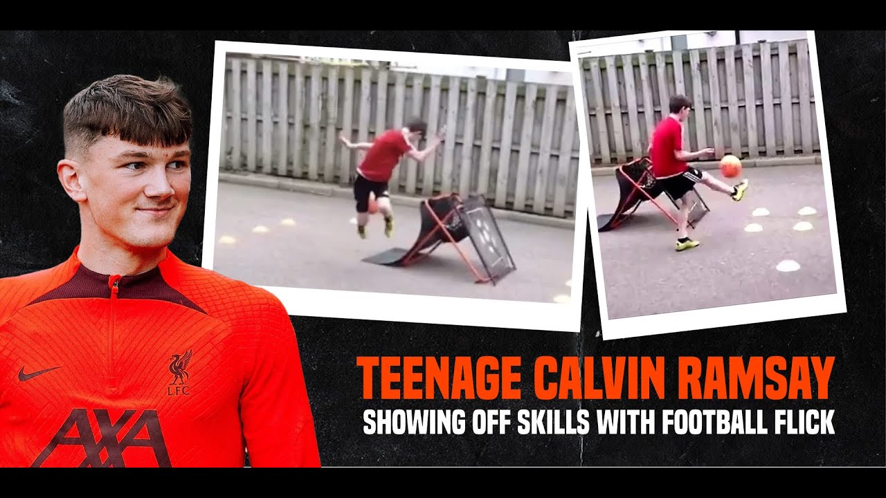 Calvin Ramsay showing off his skills with Football Flick