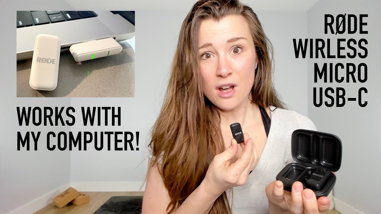 Røde Wireless Micro USB-c works with computer on Zoom for online yoga