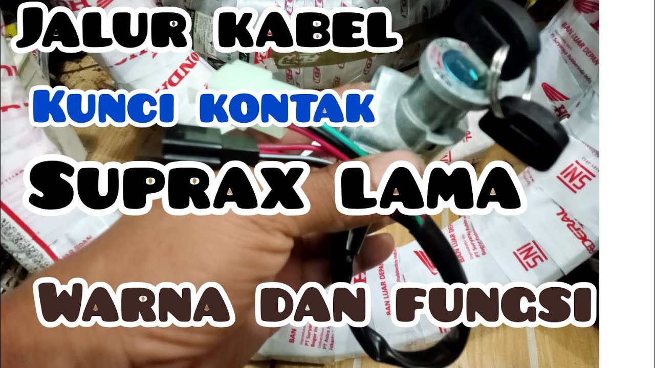 Jalur Kabel Kunci Kontak Supra x lama,Supra fit arti warna kabel dan fungsi
