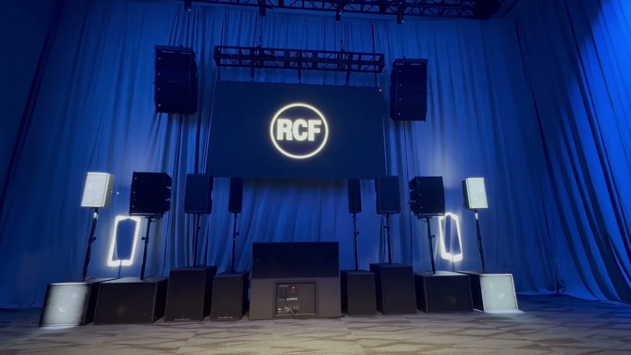 NAMM 2025: RCF 9016 16” SUBWOOFER with RCF KX10 ANAHEIM CA with RDtap.  WOW #GCPRO
