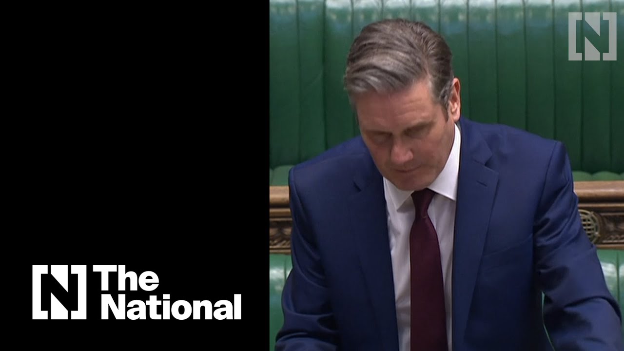 New UK leader of the opposition Keir Starmer questions the government's Covid-19 testing regime
