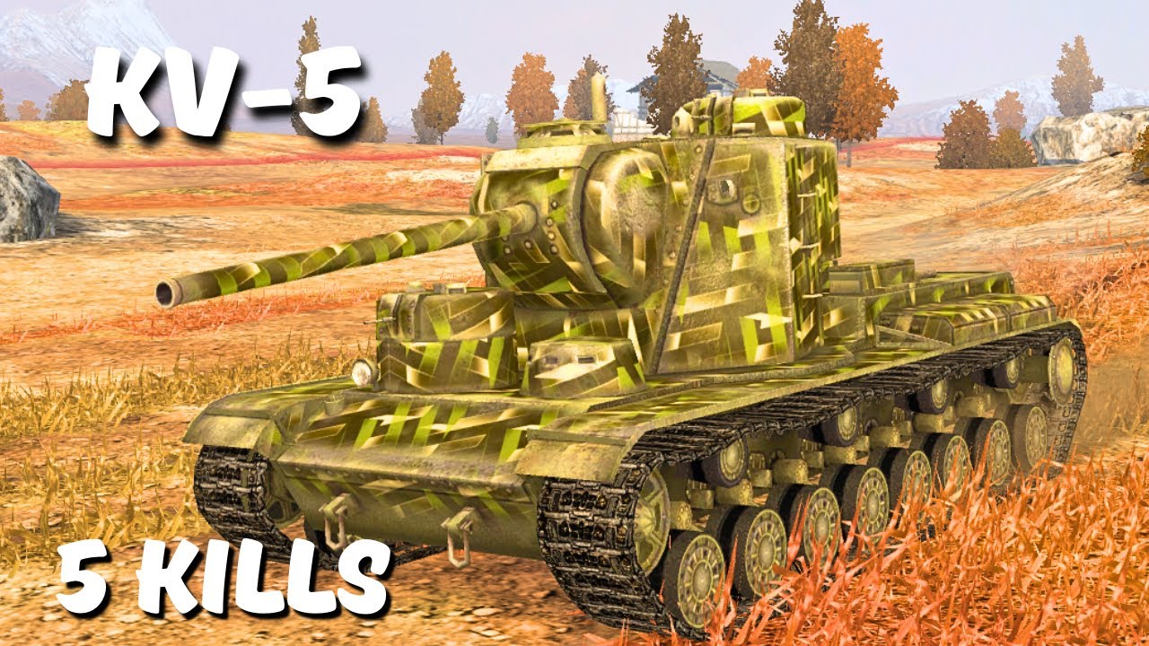 KV-5 - 5 KILLS | 4,2 K Damage, WoT Blitz Replay