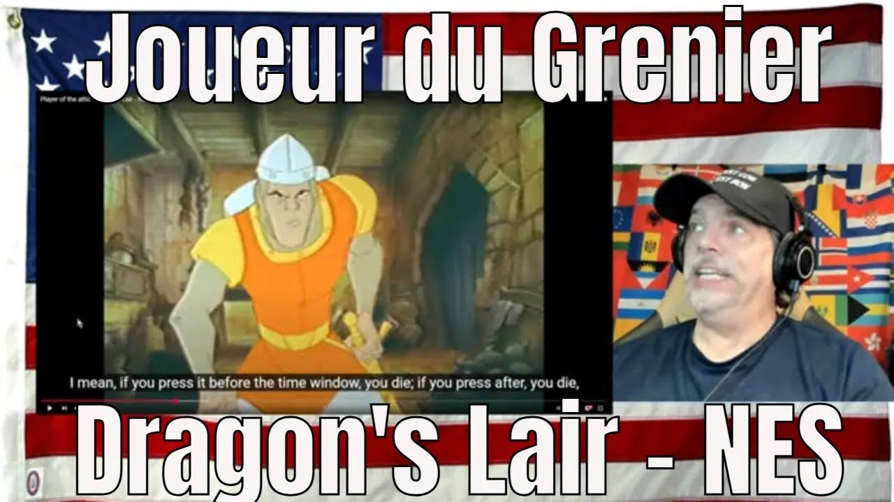 Joueur du Grenier - Dragon's Lair - NES - REACTION - LOL!!!