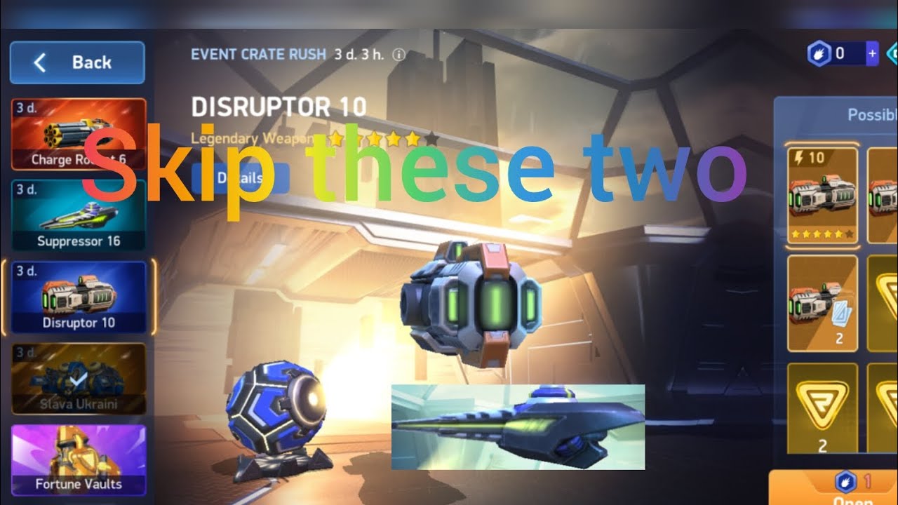 Don't spin in these and save your a coin  👍for good things || new ecr mech arena Disruptor 