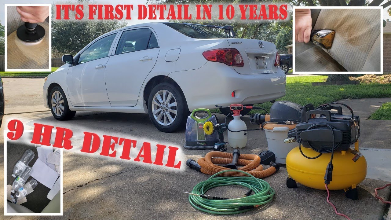 NEGLECTED Toyota Corolla gets DEEP Cleaning | Interior Detail