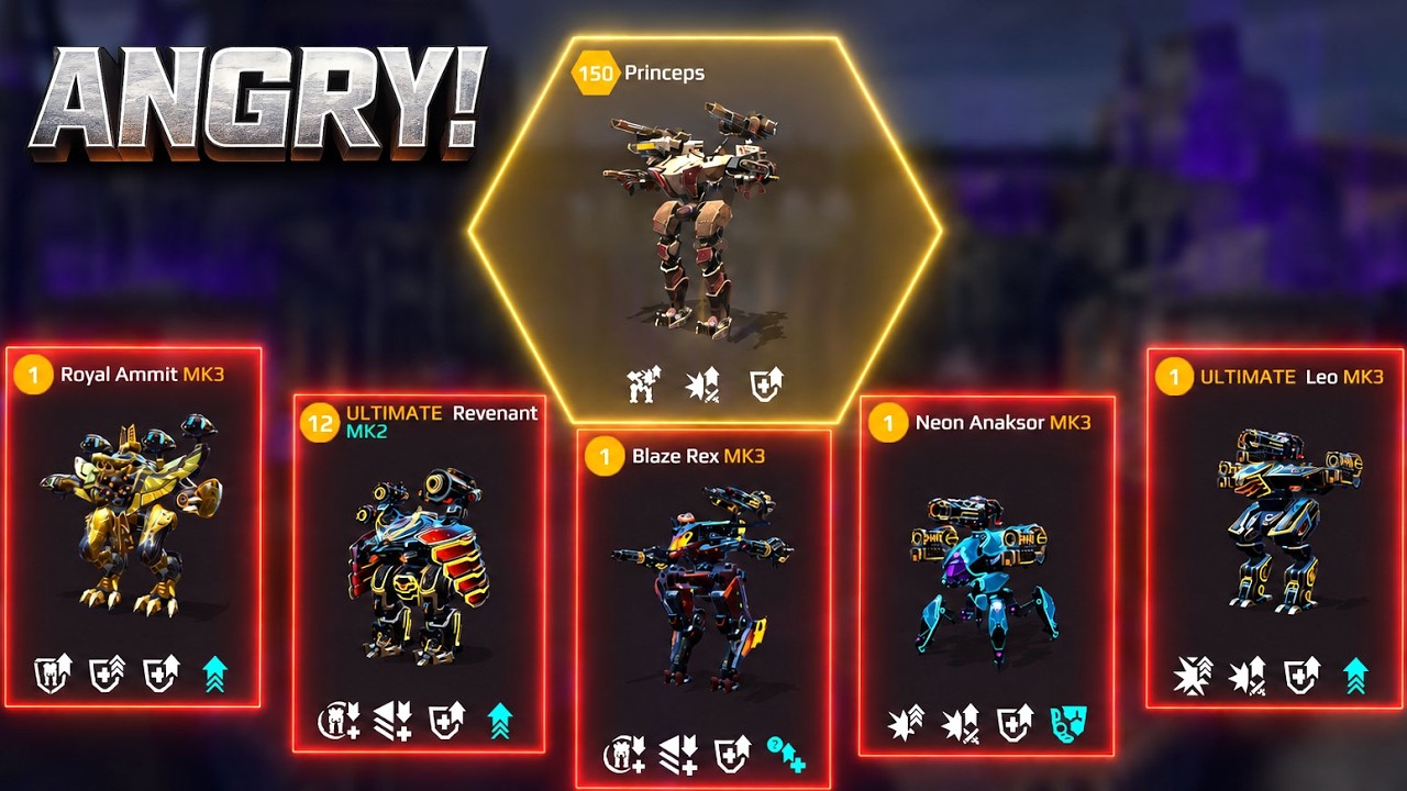 Princeps Is Angry! War Robots Gameplay 🤖