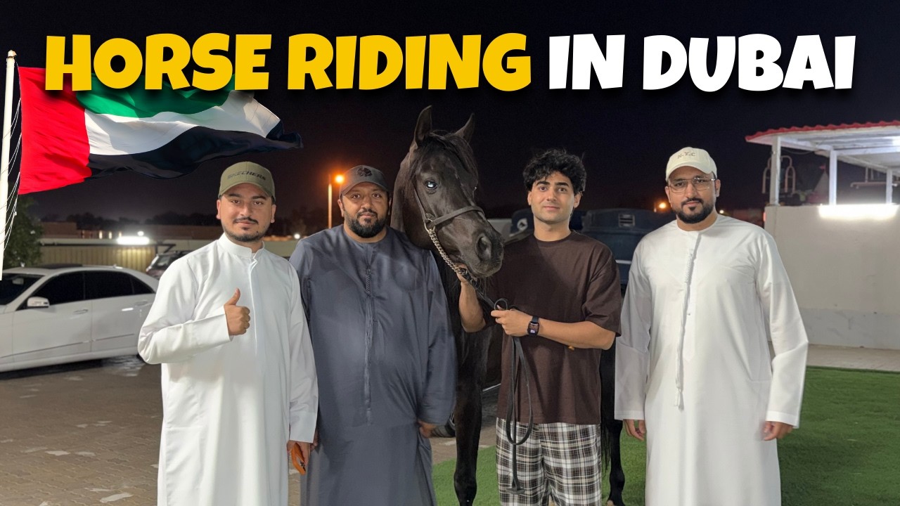 HORSE RIDING IN DUBAI | EXPENSIVE 1$ MILLION DIRHAM HORSES 😱