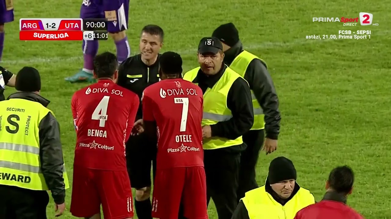 GOOL FC Argeş în MINUTUL 104! Rednic a vrut să-şi SCOATĂ echipa de pe teren. UTA pierde 2 puncte