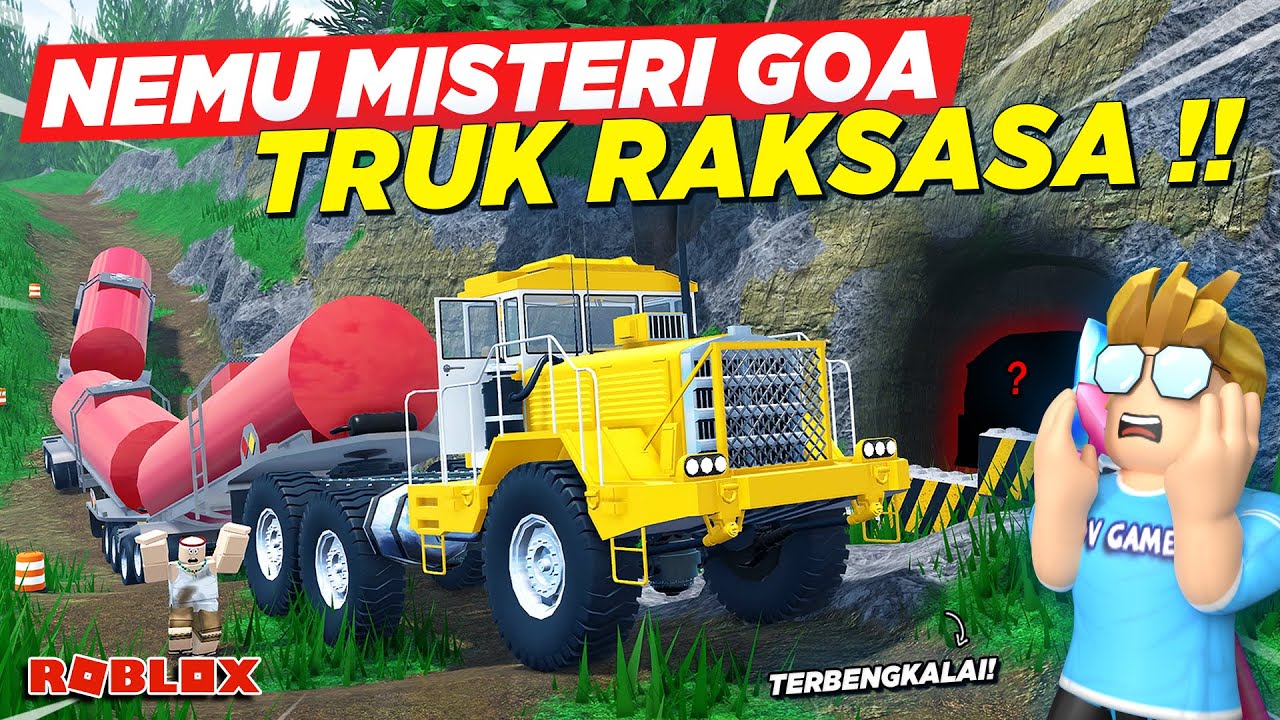 BELI TRUK GANDENG RAKSASA ANGKUT TANGKI NEMU TEROWONGAN MISTERIUS !! ROLEPLAY TRUK - Roblox