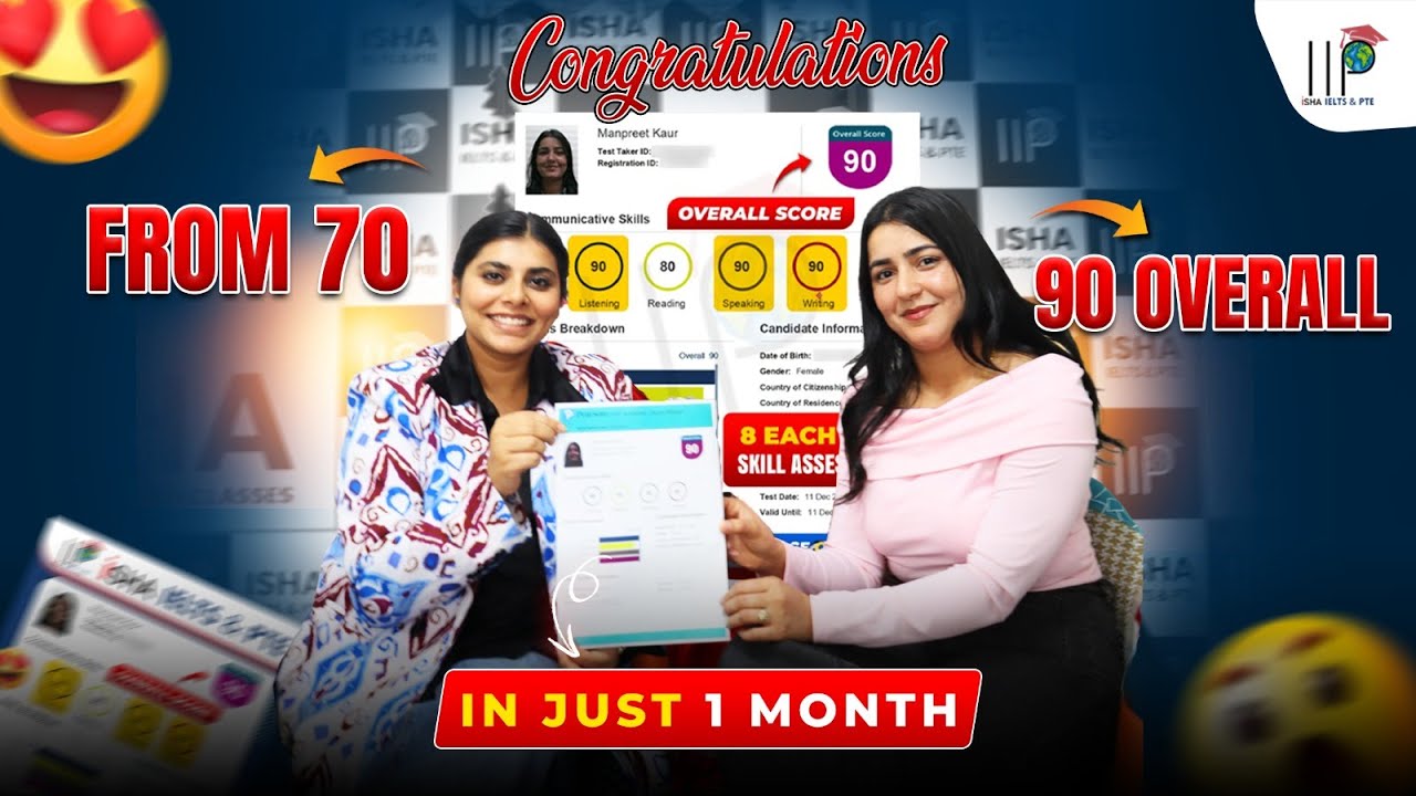 1 Year Wasted... Then 90 Overall in Just 1 Month! 🤯🔥 Manpreet&rsquo;s PTE Success Story