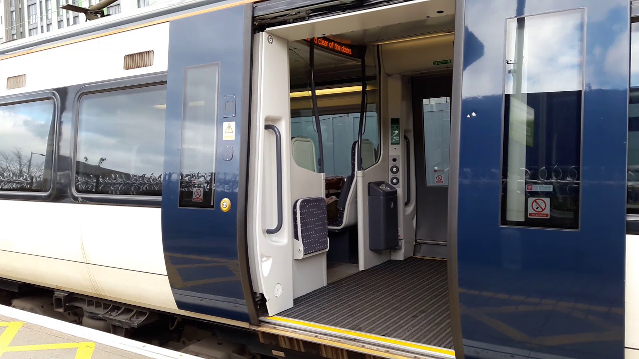 Greater Anglia: British Rail Class 379 #91121 arriving at & leaving Tottenham Hale