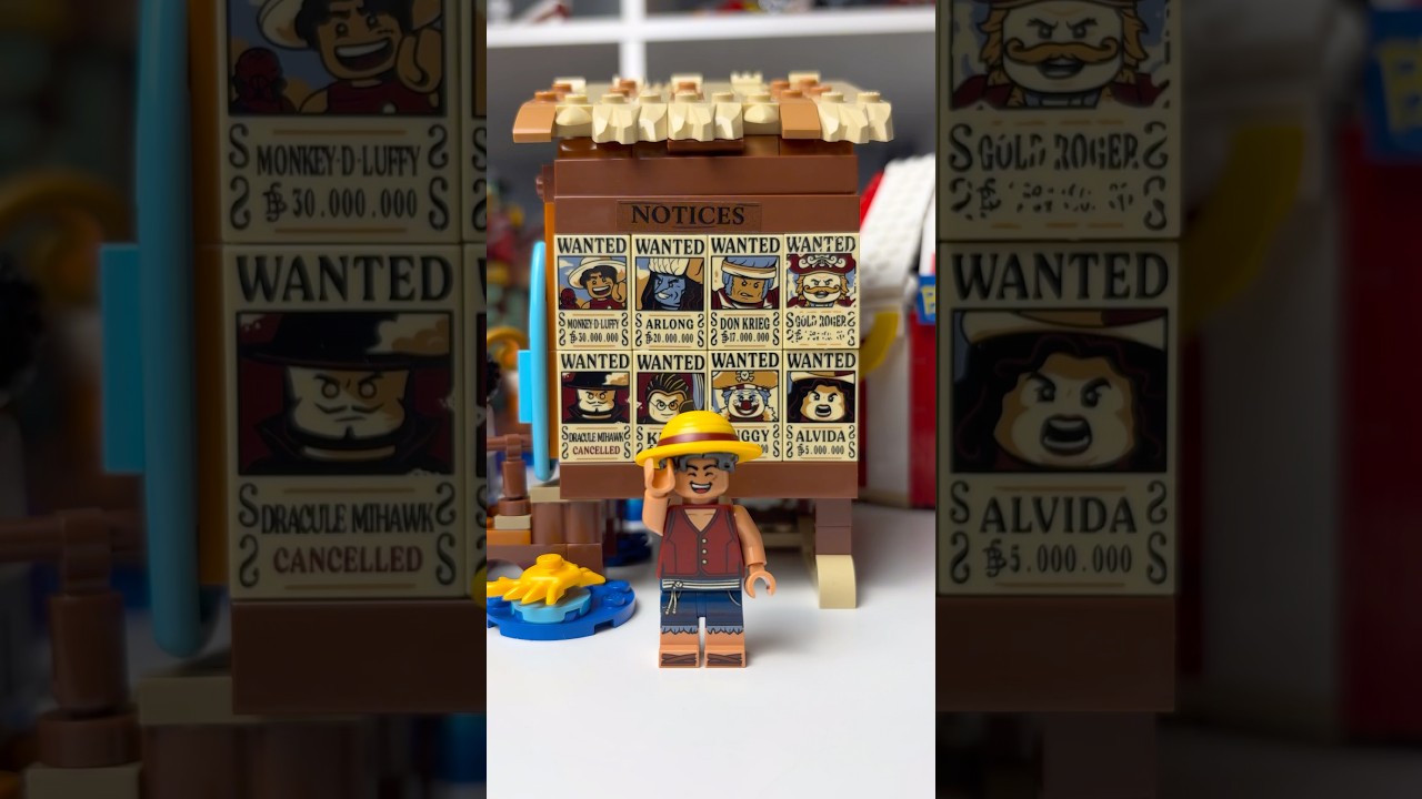 Here&rsquo;s all 8 of the LEGO ONE PIECE wanted posters that come in the new LEGO ONE PIECE sets! #lego