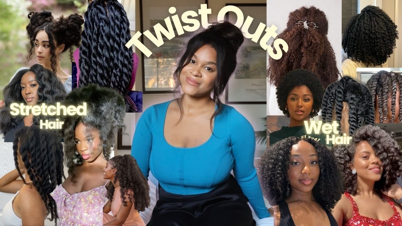 Натуральный уход за волосами для сохранения длины | Twist Outs — мокрые и сухие