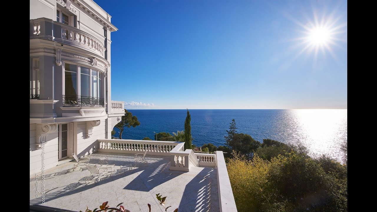 Villa Marizzina : joyau Belle-Époque avec vue mer à Cap d'Ail
