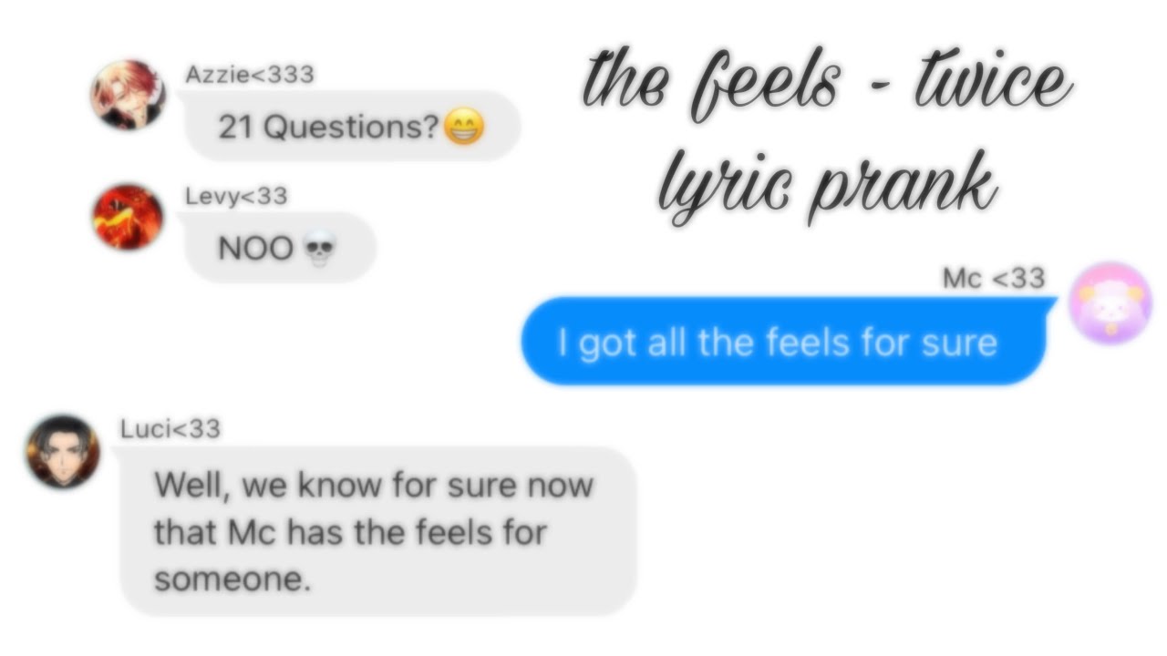 The Feels - Twice lyric prank | obey me tiktoks