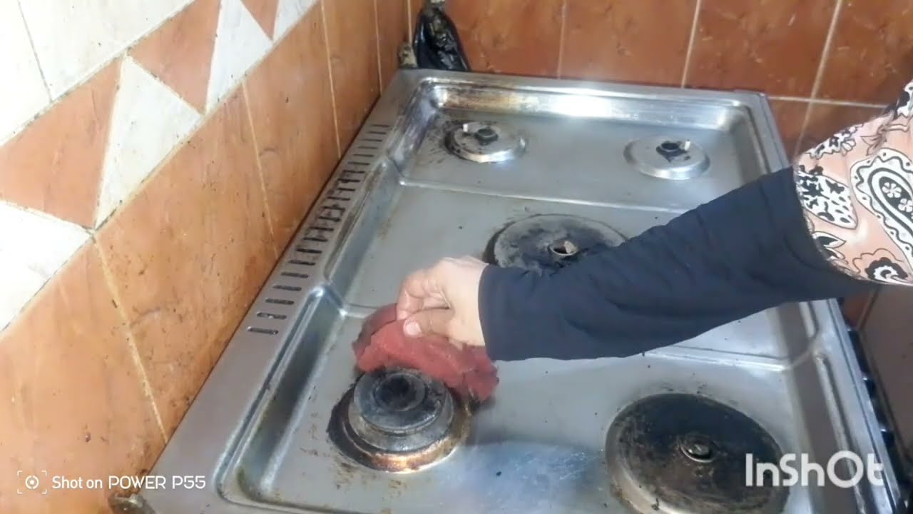 روتين تنظيف البوتاجاز من غير اي مجهود 💪وتعالو نشوف بنتي جابت لي أي 🤔💝