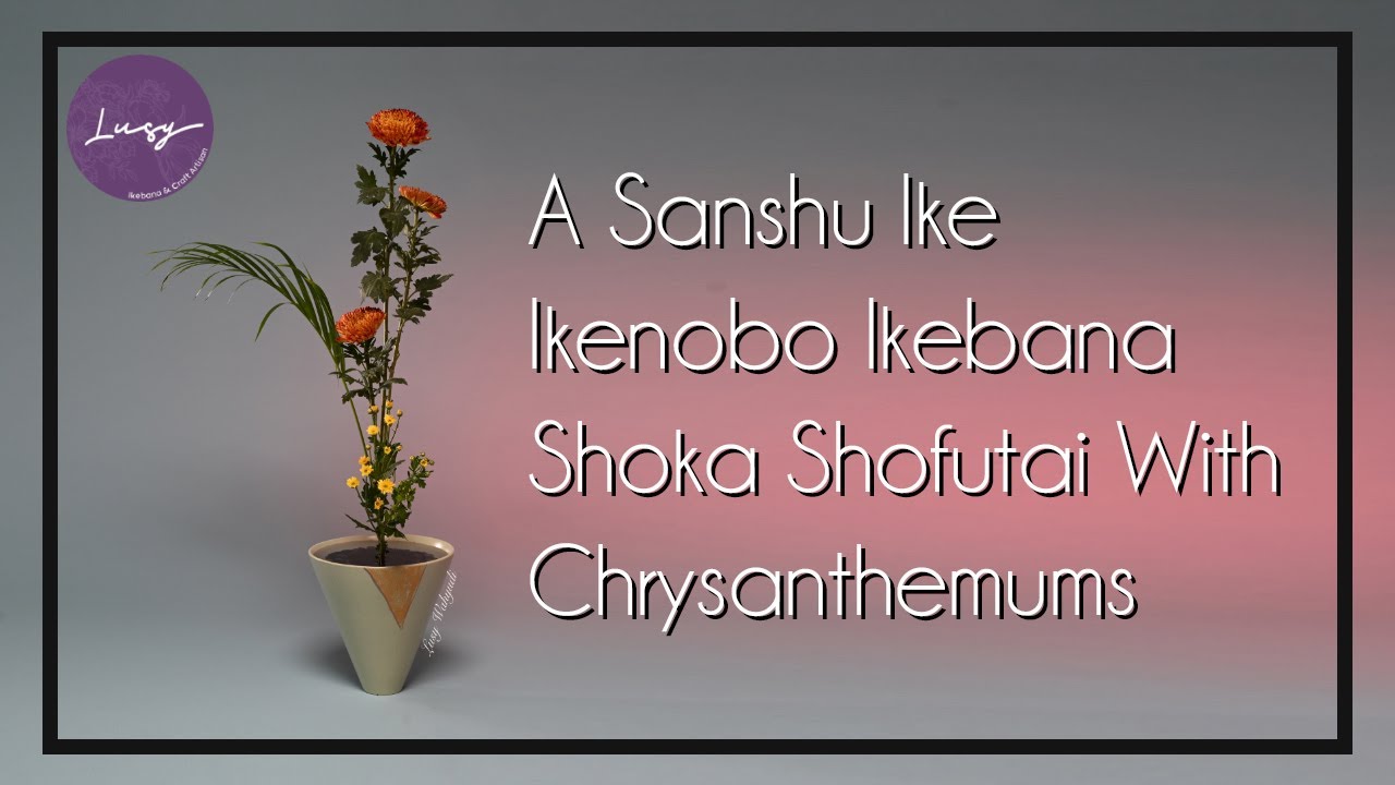 Ikebana Shoka Shofutai 5 Ikenobo Ikebana Shoka Shofutai Sanhu Ike With Chrysanthemums