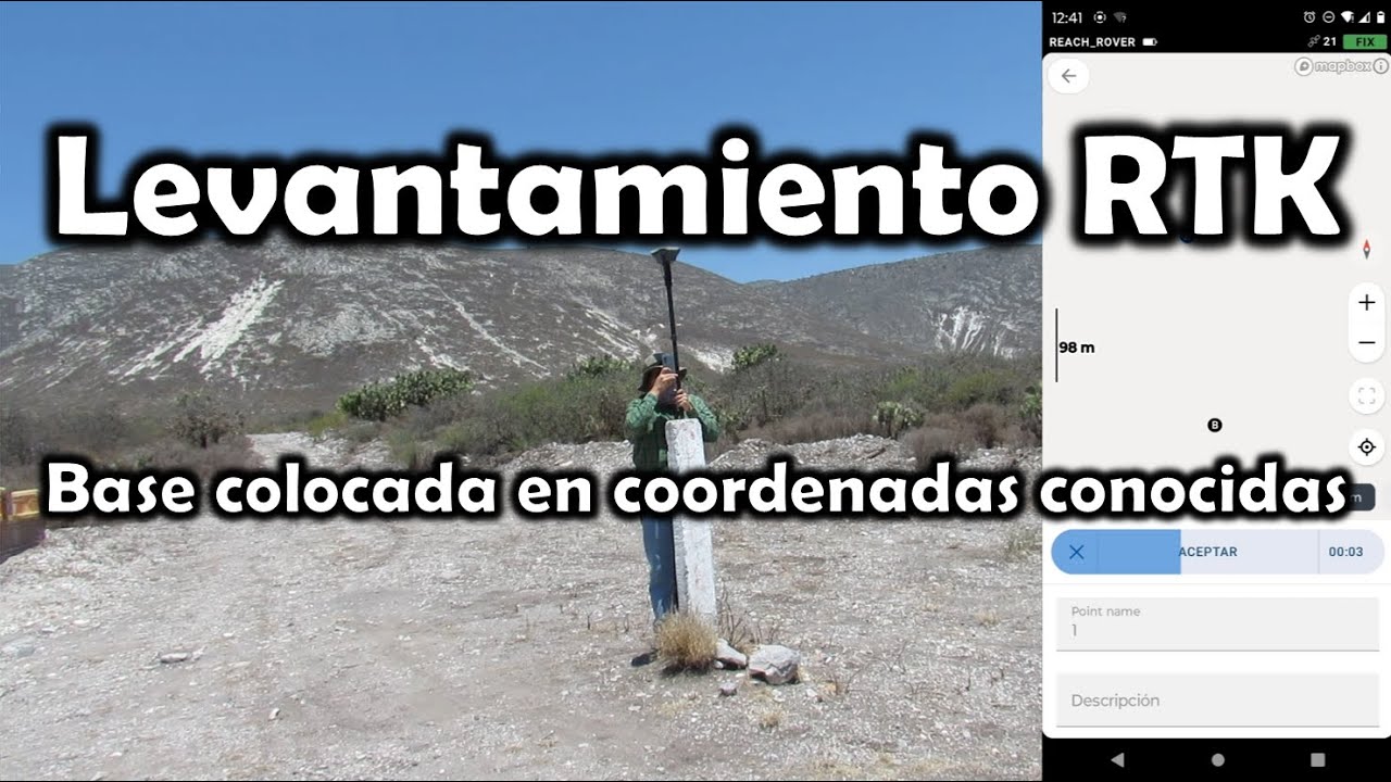 [GNSS] Levantamiento RTK (Base en coordenadas conocidas)