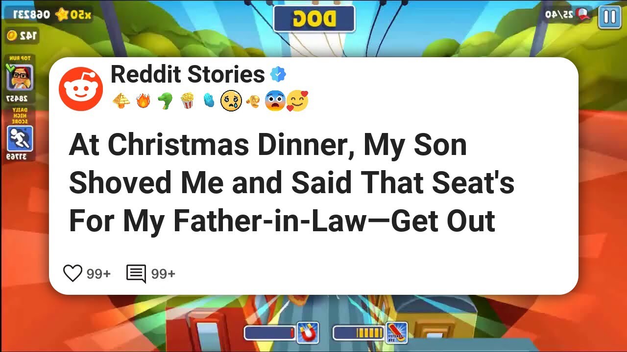 At Christmas Dinner, My Son Shoved Me and Said That Seat's For My Father-in-Law—Get Out #reddit 