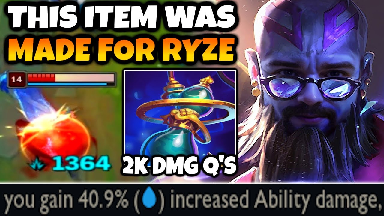 This NEW ITEM gives DAMAGE based off MANA. Ryze is about to be so OP.