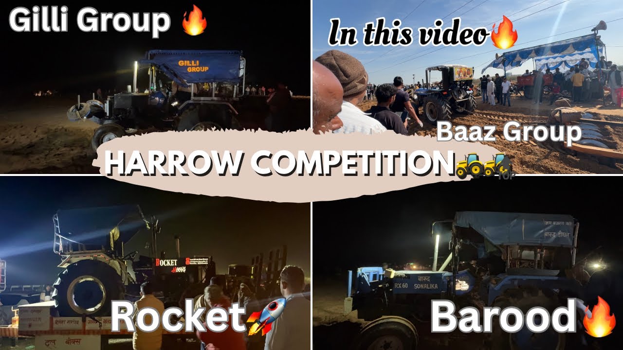 Harrow Competition Imlota🔥 || Gilli Group🔥,Baaz Group🦅Barud Group🔥Rocket🚀,Jeetu Dadri Tractors🚜