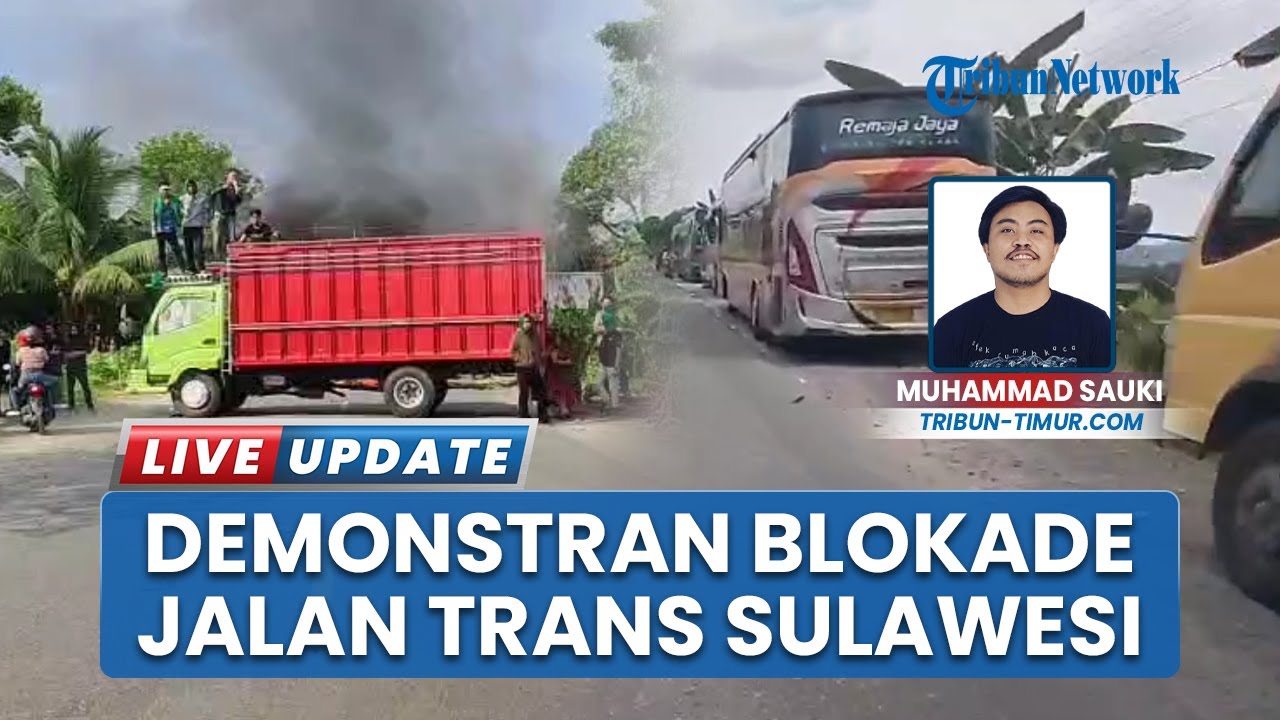 Jalan Trans Sulawesi Diblokade Demonstran DOB Luwu Raya–Luwu Tengah Hampir 60 Jam