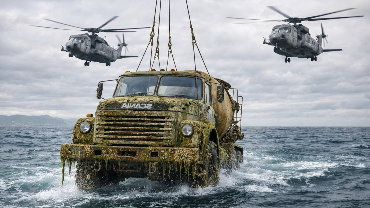 10+ Years Underwater… Salvaging, and Restoring Scania Mixer Trucks Back to Working Condition